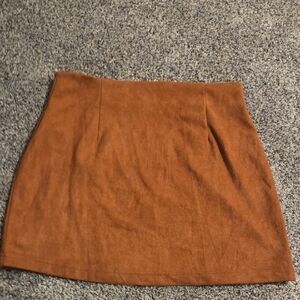 SHEIN Burnt Orange Mini Skirt